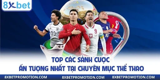 Top các sảnh cược ấn tượng nhất tại chuyên mục thể thao